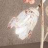 Abat-jour-classica-Due-P-illuminazione-MATILDE-L-E14-LED-metallo-vetro-lampada-tavolo