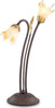 Abat-jour-classica-Flami-ORCHIDEA-1303-LT2-G9-LED-ferro-vetro-lampada-tavolo