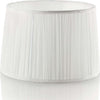 Abat-jour-classica-Ideal-Lux-KATE-2-TL1-ROUND-122885-E27-LED-cristallo-tessuto-lampada-tavolo