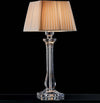 Abat-jour-classica-Illuminando-SOFIA-LU-G-LED-lampada-tavolo-acrilico-trasparente-paralume-plissettato-quadrato-tessuto-E27