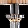 Abat-jour-classica-Illuminando-SOFIA-LU-P-LED-lampada-tavolo-acrilico-trasparente-paralume-plissettato-quadrato-tessuto-E27