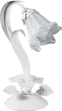 Abat-jour-classica-Padana-Lampadari-SHABBY-CHIC-1104-L1-E14-LED-metallo-vetro-lampada-tavolo
