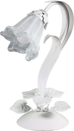 Abat-jour-classica-Padana-Lampadari-SHABBY-CHIC-1104-L1-E14-LED-metallo-vetro-lampada-tavolo
