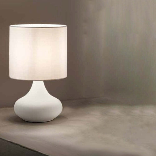 Abat-jour-classica-Perenz-PAUL-6504-E27-LED-lampada-tavolo-paralume-tessuto-bianco-IP20