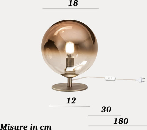 Abat-jour-classica-Redo-Group-ROY-01-2783-2782-G9-LED-lampada-tavolo-sfera-vetro-pyrex