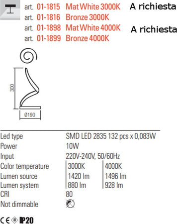 Abat-jour-classica-Redo-Group-TORSION-01-1816-01-1899-LED-metallo-lampada-tavolo