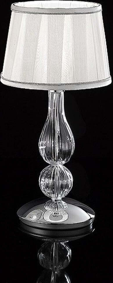 Abat-jour-classica-Sylcom-CAROLA-1422-20-+-TOP-E14-LED-vetro-murano-lampada-tavolo