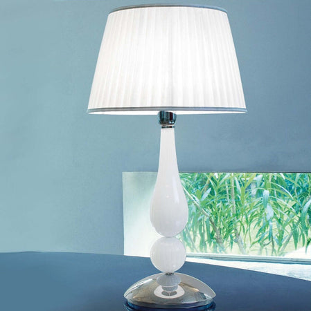 Abat-jour-classica-Sylcom-CAROLA-1422-35-+-TOP-E27-LED-vetro-murano-lampada-tavolo