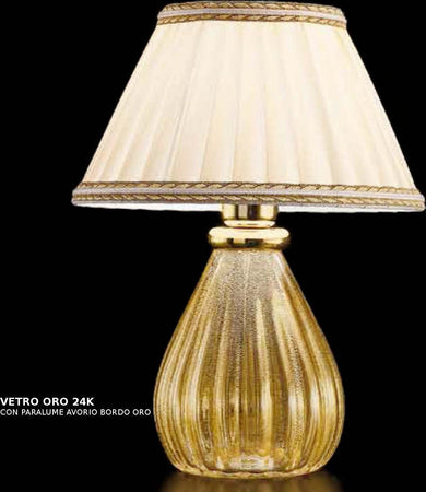 Abat-jour-classica-Sylcom-FELICITA-1395-1462-22-E14-LED-vetro-soffiato-lampada-tavolo