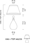 Abat-jour-classica-Sylcom-FELICITA-1396-1462-35-E27-LED-vetro-soffiato-lampada-tavolo