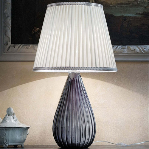 Abat-jour-classica-Sylcom-FELICITA-1396XL-1462-52-E27-LED-vetro-soffiato-lampada-tavolo