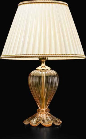 Abat-jour-classica-Sylcom-TEODORA-1462-22-+-TOP-E14-LED-vetro-soffiato-lampada-tavolo