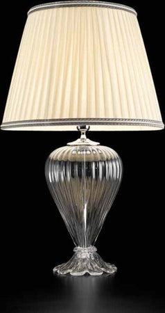 Abat-jour-classica-Sylcom-TEODORA-1462-35-+-TOP-E27-LED-vetro-soffiato-lampada-tavolo