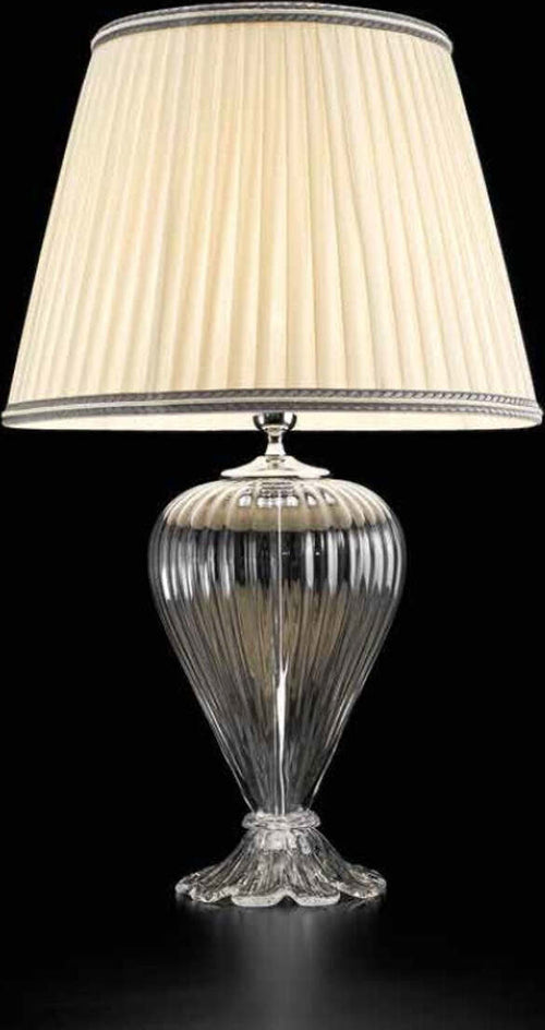 Abat-jour-classica-Sylcom-TEODORA-1462-35-+-TOP-E27-LED-vetro-soffiato-lampada-tavolo