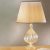 Abat-jour-classico-Due-P-illuminazione-2328-LG-E27-LED-vetro-soffiato-lampada-tavolo-tessuto