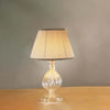 Abat-jour-classico-Due-P-illuminazione-2328-LP-E27-LED-vetro-soffiato-lampada-tavolo-tessuto