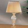 Abat-jour-classico-Due-P-illuminazione-2329-LG-E27-LED-vetro-soffiato-lampada-tavolo-tessuto