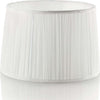 Abat-jour-classico-Ideal-Lux-KATE-3-TL1-ROUND-122878-E27-LED-cristallo-tessuto-lampada-tavolo