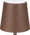 Abat-jour-esterno-batteria-Gea-Led-GLS041-300LM-IP54-marrone-lampada-tavolo-classica-base-usb-touch