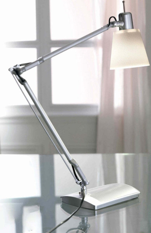Abat-jour-Illuminando-LOLA-LU-E27-LED-lampada-scrivania-moderna-orientabile-metallo-bianco-arancione-alluminio-interno