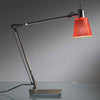 Abat-jour-Illuminando-LOLA-LU-E27-LED-lampada-scrivania-moderna-orientabile-metallo-bianco-arancione-alluminio-interno