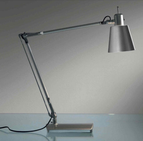 Abat-jour-Illuminando-LOLA-LU-E27-LED-lampada-scrivania-moderna-orientabile-metallo-bianco-arancione-alluminio-interno