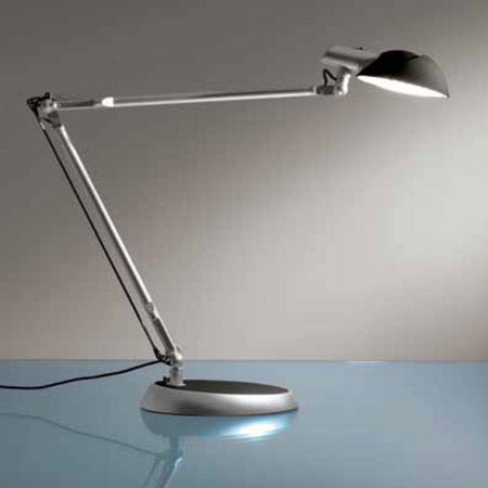 Abat-jour-Illuminando-LUCKY-LED-5W-450LM-4000°K-USB-lume-scrivania-orientabile-metallo-rosso-nero-alluminio-moderna-interni