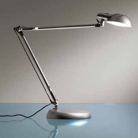 Abat-jour-Illuminando-LUCKY-LED-5W-450LM-4000°K-USB-lume-scrivania-orientabile-metallo-rosso-nero-alluminio-moderna-interni