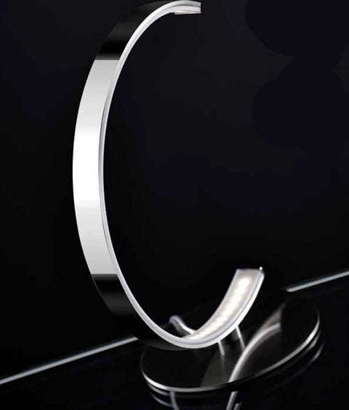 Abat-jour-Illuminando-NEBULA-LU-CP-6W-LED-480LM-3000°K-lampada-tavolo-ultramoderna-metallo-cromo-lucido-interni