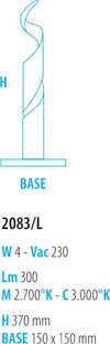 Abat-jour-led-Fratelli-Braga-TRUCIOLO-2083-L-metallo-lampada-tavolo-moderna-classica