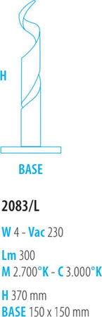 Abat-jour-led-Fratelli-Braga-TRUCIOLO-2083-L-metallo-lampada-tavolo-moderna-classica