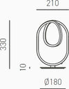 Abat-jour-led-Gea-Luce-DIVA-L-B-17W-LED-dimmerabile-alluminio-lampada-tavolo