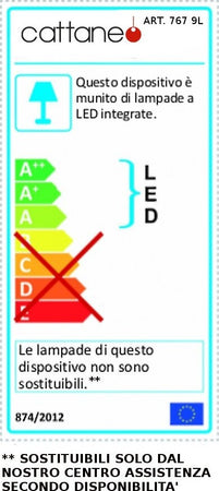 Abat-jour-moderna-Cattaneo-CUBICK-767-9L-13W-LED-lampada-tavolo-metacrilato-orientabile-monoemissione-30CM-1140LM-3000°K-IP20