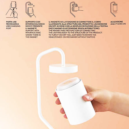 Abat-jour-moderna-classica-Perenz-MAGNET-6910-USB-LED-IP54-lampada-tavolo-senza-filo-batteria-magnete-ricaricabile