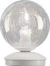 Abat-jour-moderna-Due-P-MOON-2708-LP-E14-LED-vetro-iridato-lampada-tavolo-sfera