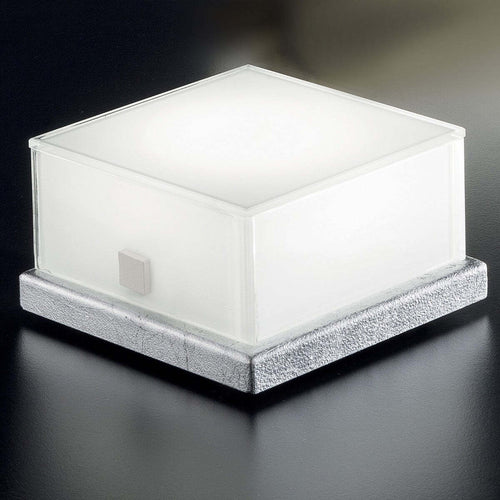 Abat-jour-moderna-Fratelli-Braga-CANDY-2118-L-LED-dimmerabile-vetro-metallo-lampada-tavolo