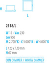 Abat-jour-moderna-Fratelli-Braga-CANDY-2118-L-LED-dimmerabile-vetro-metallo-lampada-tavolo