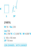 Abat-jour-moderna-Fratelli-Braga-TIME-2107-L-LED-metallo-orientabile-lampada-tavolo