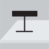 Abat-jour-moderna-Ideal-Lux-DUCHESSA-TL1-SMALL-E27-LED-vetro-tessuto-lampada-tavolo