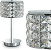 Abat-jour-moderna-Ideal-Lux-ROMA-TL1-114620-G9-LED-cristallo-vetro-lampada-tavolo