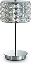 Abat-jour-moderna-Ideal-Lux-ROMA-TL1-114620-G9-LED-cristallo-vetro-lampada-tavolo