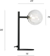 Abat-jour-moderna-Illuminando-BOLLE-LU-1-NR-G9-LED-metallo-vetro-sfera-lampada-tavolo