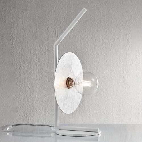 Abat-jour-moderna-Illuminando-PUB-LU1PUBBN+DISCO25FA-E27-LED-metallo-lampada-tavolo