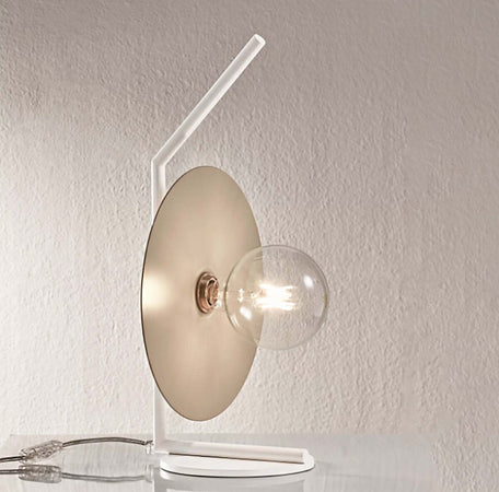 Abat-jour-moderna-Illuminando-PUB-LU1PUBBN+DISCO25SB-E27-LED-metallo-lampada-tavolo