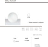 Abat-jour-moderna-Linea-Light-Group-OH-FL-E27-12100-LED-lampada-tavolo-terra-sfera-polietilene
