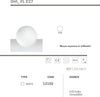 Abat-jour-moderna-Linea-Light-Group-OH-FL-E27-12102-LED-lampada-tavolo-terra-sfera-polietilene