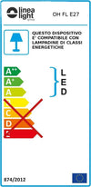Abat-jour-moderna-Linea-Light-Group-OH-FL-E27-12102-LED-lampada-tavolo-terra-sfera-polietilene