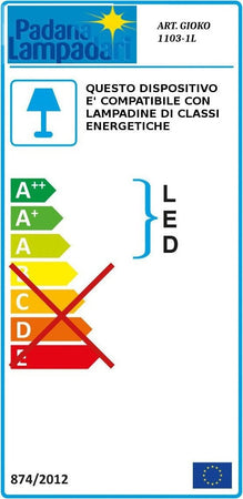 Abat-jour-moderna-Padana-Lampadari-GIOKO-1103-L1-BI-E27-LED-metallo-vetro-soffiato-lampada-tavolo