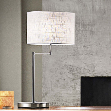 Abat-jour-moderna-Perenz-ROUND-HOTEL-6162-E27-LED-metallo-tessuto-lampada-tavolo-orientabile