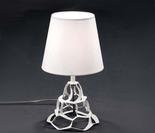 Abat-jour-moderna-Selene-ANAIS-1045-011-009-E14-LED-metallo-tessuto-lampada-tavolo